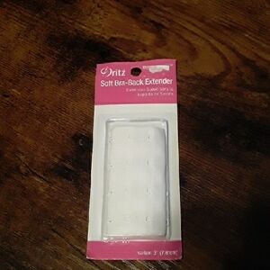 Dritz New Soft Bra-Back White 4 Hook Extender 1-3" Extension